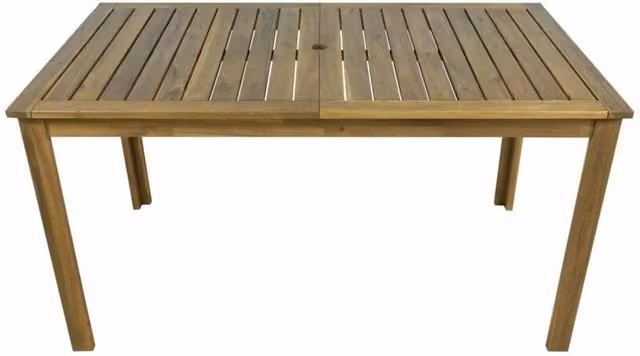 Tavolo Arleston Salmar in legno di acacia FSC color teak L: 140 cm, P: 78 cm