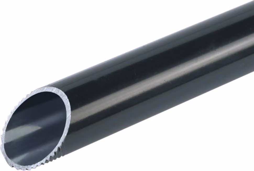 3 metri di tubo in acciaio, molto pesante, 20x16,3, verniciato - Tubo metallico per impianti 20 mm, filettatura vecchia ES20