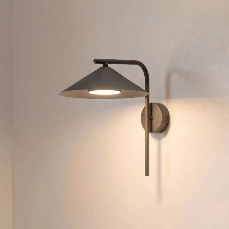Applique da parete Lume TK Lighting, dimmerabile, Marrone / Ruggine, Camera da letto, Metallo, Applique