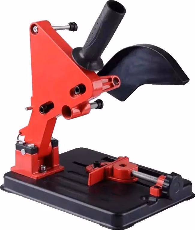 Supporto per smerigliatrice angolare, supporto regolabile, design compatto, accessori per la lavorazione del legno, rosso