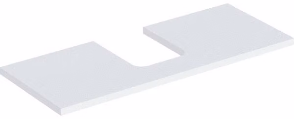 Geberit ONE Plaque de lavabo, découpe au centre, pour lavabo à poser en forme de coupe, 120x3x47cm, 505.275.00.2, 505.275.00.2