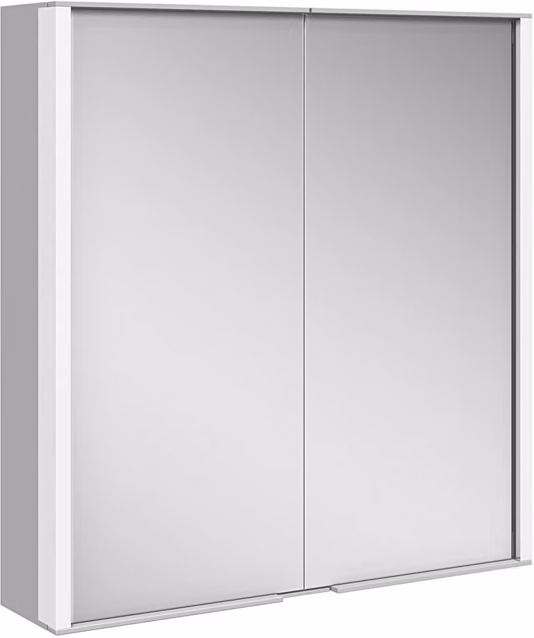 KEUCO ROYAL MATCH armoire de toilette murale 2 portes en miroir double cristal, 650mm, 12801171301, 12801171301