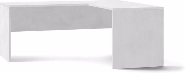 Scrivania Angolare Dx 180x76x169 cm Ossido Bianco