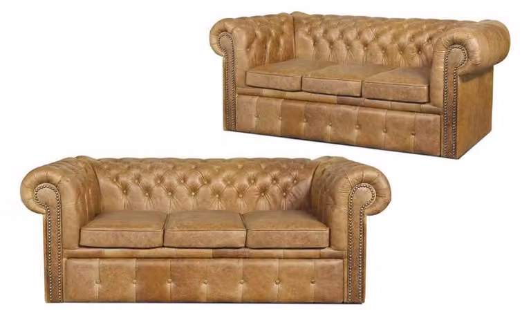 Chesterfield Designer Sofa Couch Polster Garnitur 3 Sitzer Napoli Sofas Möbel