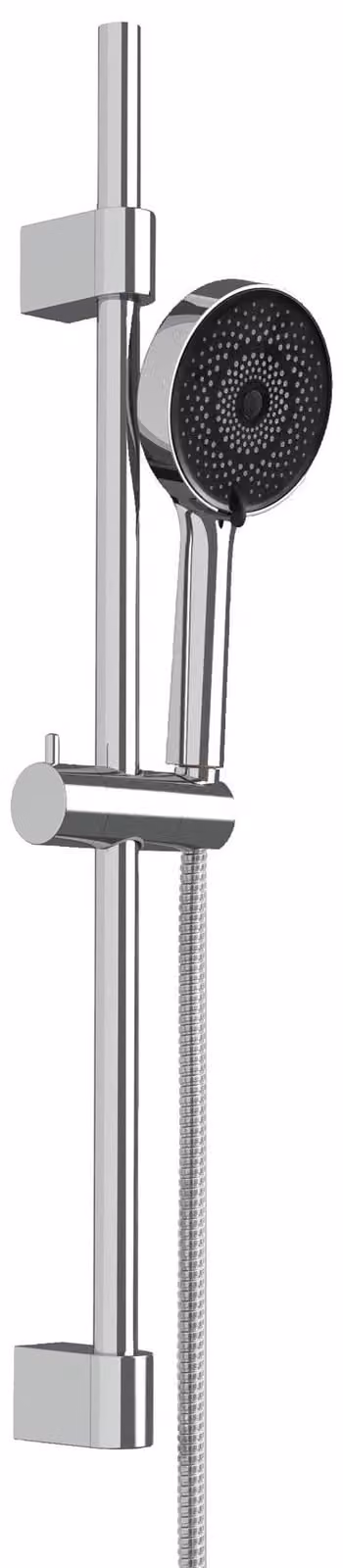 Set doccia WENKO Mod. Softwater, soffione a risparmio idrico con doccetta manuale e colonna doccia in acciaio inossidabile