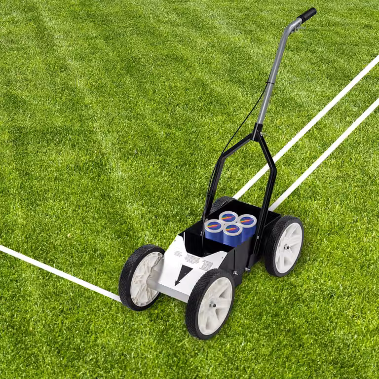 Dispositivo pieghevole per la marcatura di linee su pavimenti