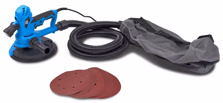 Levigatrice a muro Levigatrice per soffitti 180 mm 750 W 6 fogli di carta abrasiva Levigatrice per cartongesso