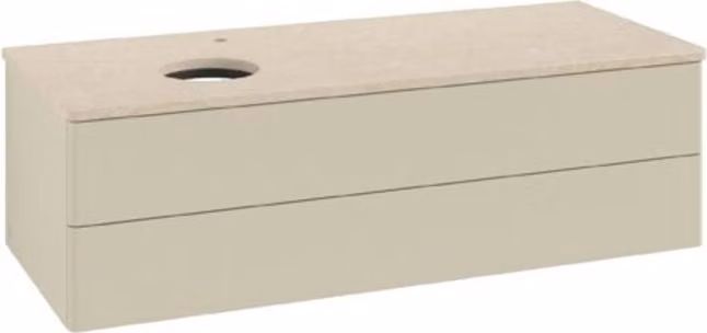 Mobiletto V&B senza struttura frontale Antao 120x36x50cm, HL, WBP botti., si Gr m Lac