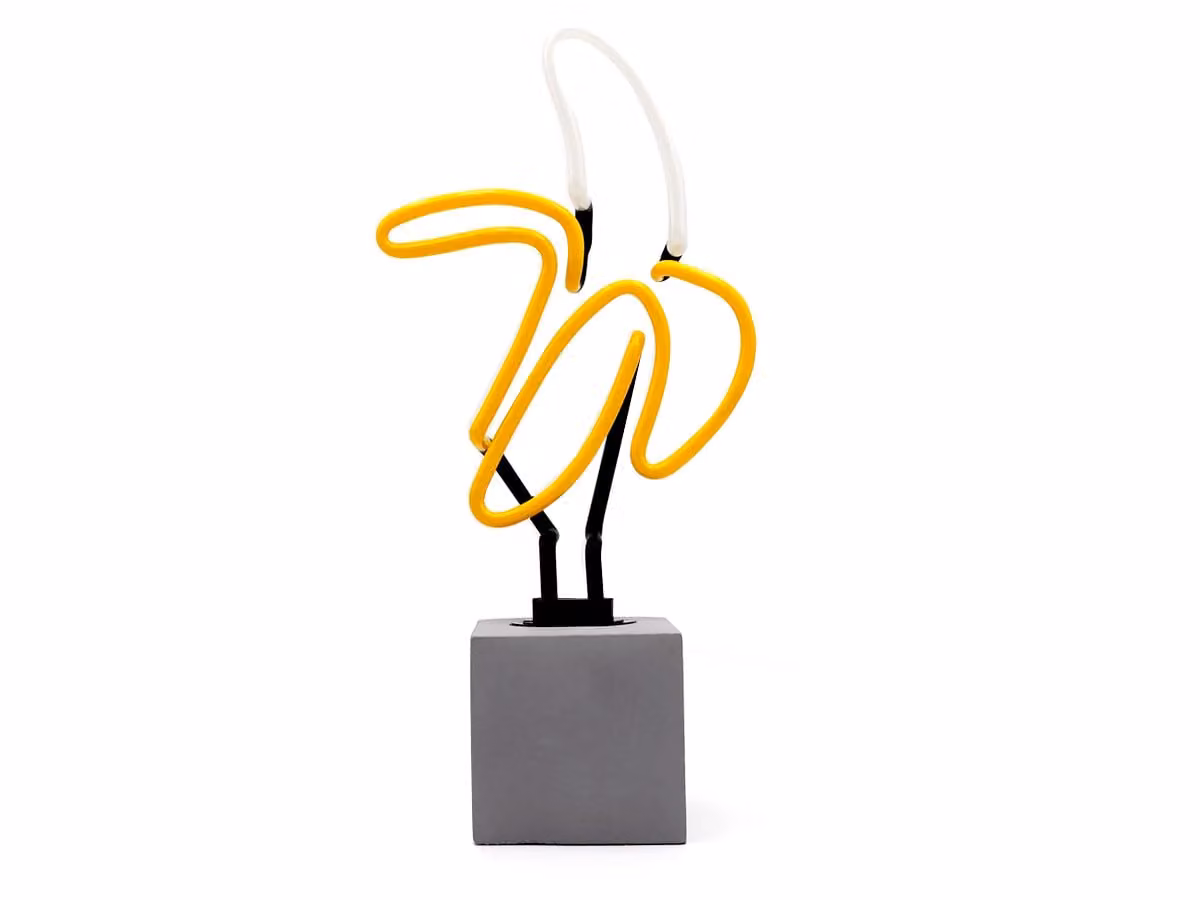 Neon Banana Lampada da Tavolo