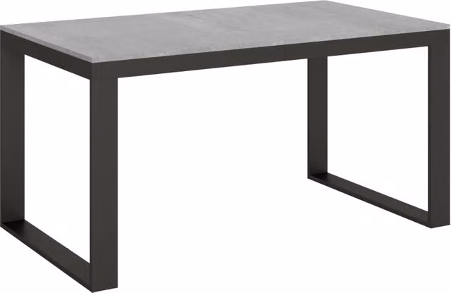 Tavolo allungabile 90x160/420 cm Tekno Evolution Cemento telaio Antracite