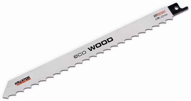 Lame per seghetti alternativi 2 pezzi in un set 225 mm per legno - Lunghezza 225 mm, 3 TPI, per legno