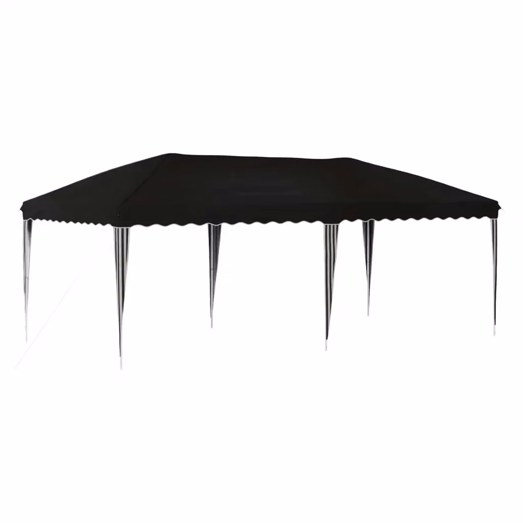 Gazebo a pop-up per feste nero L: 575 cm, P: 290 cm, H: 245 cm – 2
