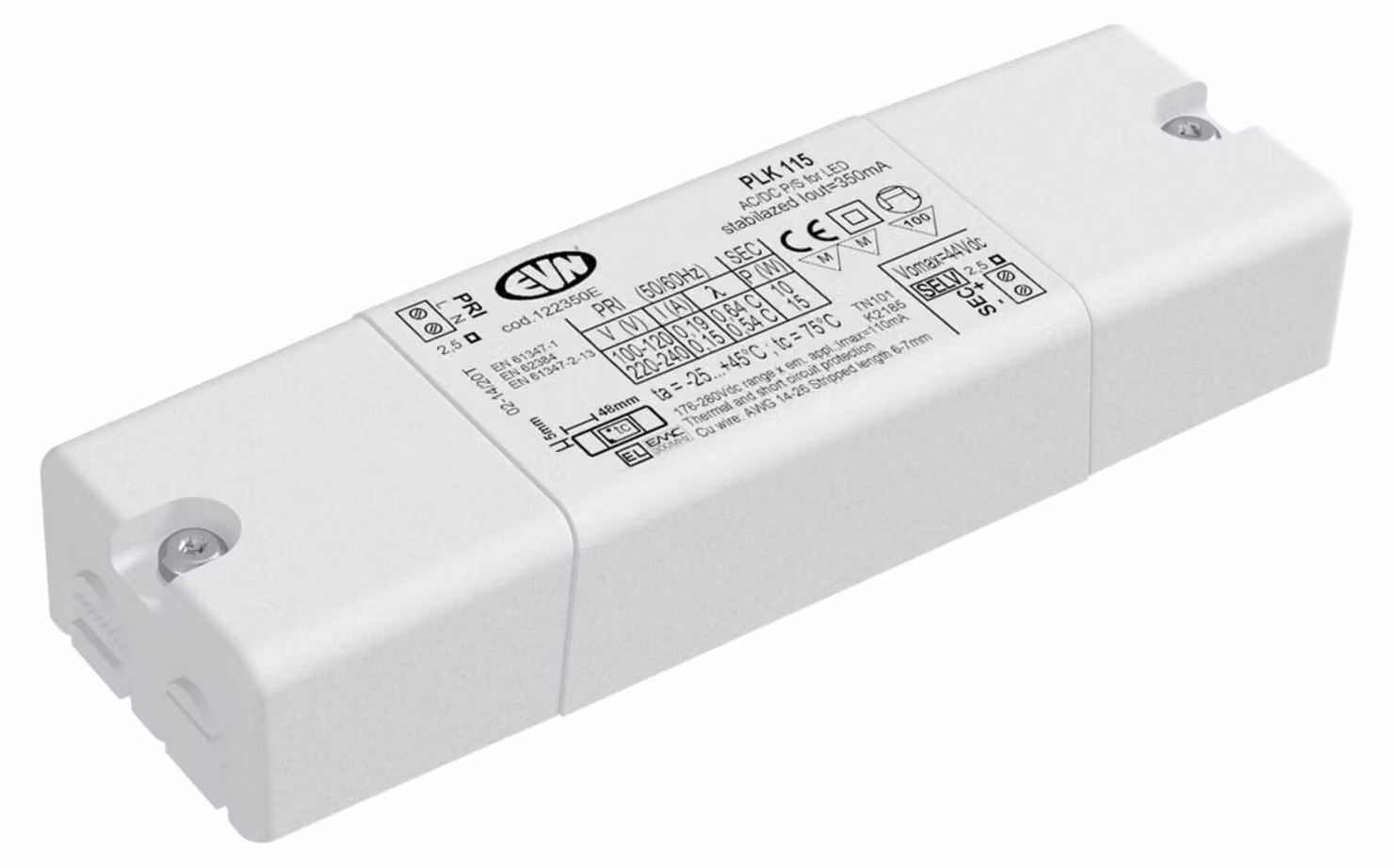 EVN Lichttechnik Convertitore LED 350mA 1-15W PLK 115