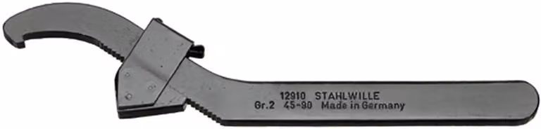 Stahlwille 12910 Chiave a gancio regolabile misura 2 44010002 (chiave a gancio)