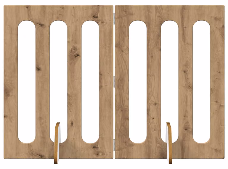 Recinto pieghevole per animali 2 pcs Rovere Artigianale