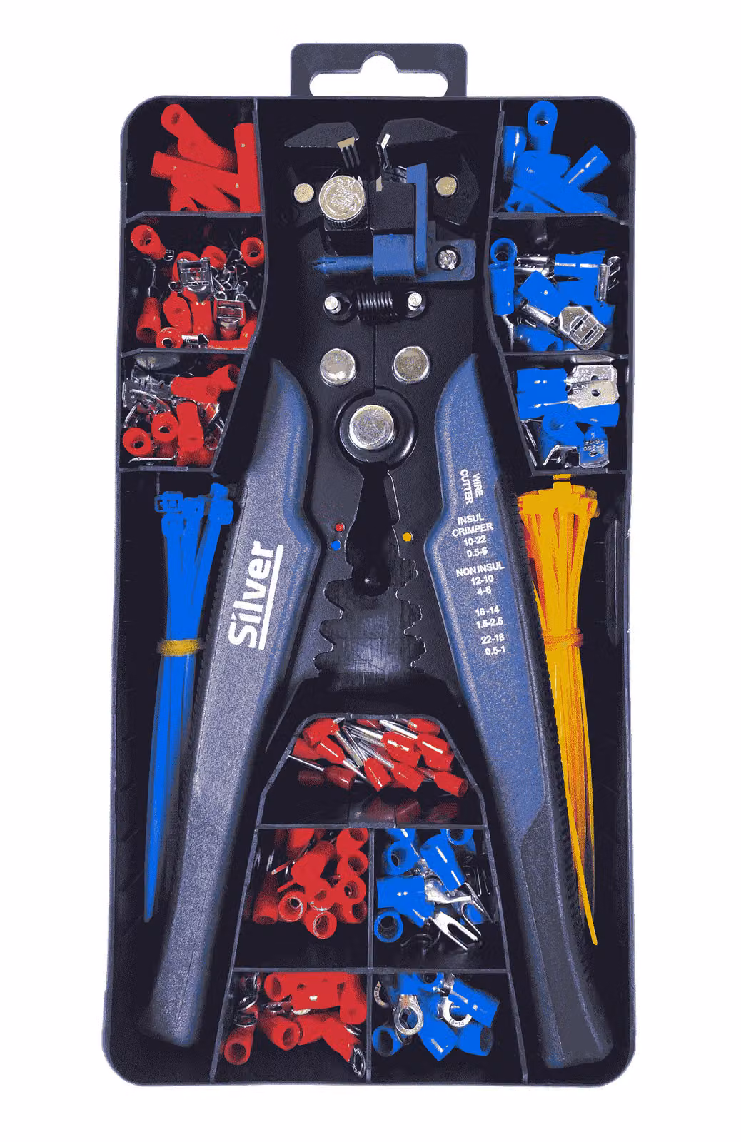 Pinze elettriche 205Mm + punte elettriche Kpl.260El. /Argento