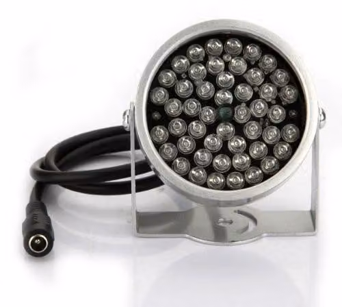 2 proiettori a LED a infrarossi da 48 LED, per telecamere di sorveglianza, visione notturna