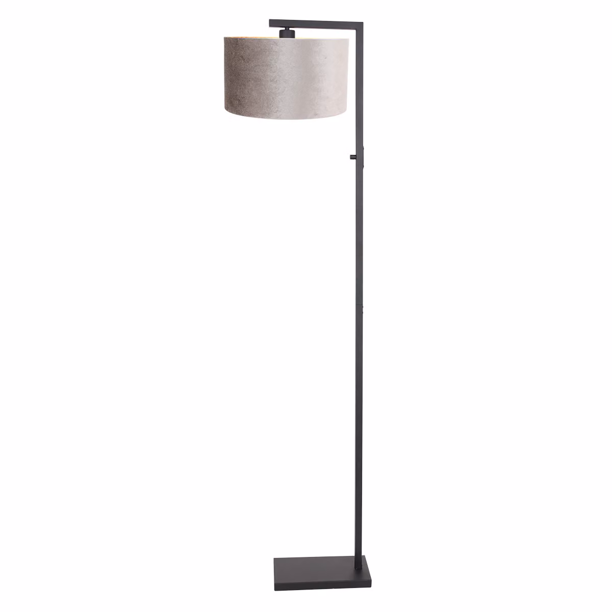 Lampada da terra - nero - Stang - metallo tessile - lampada d'atmosfera - E27 - 8220ZW - Steinhauer