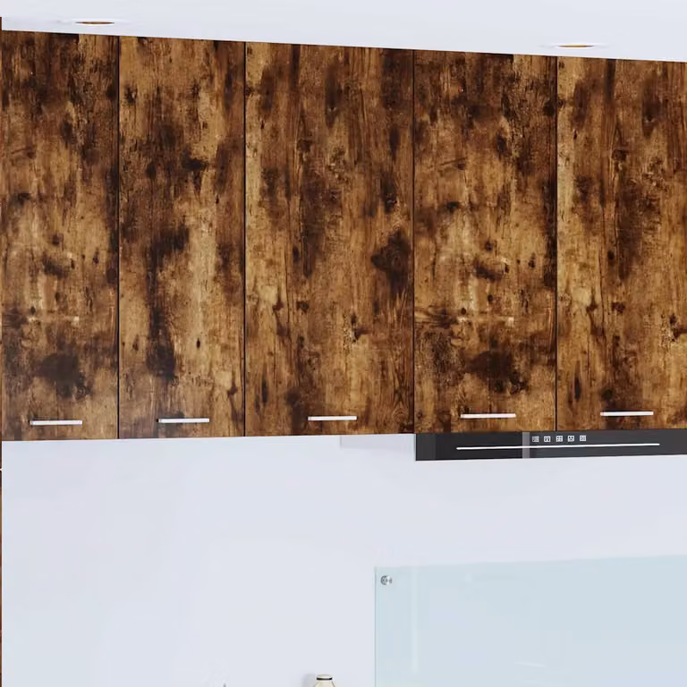 Armadio pensile da cucina moderno vidaXL in legno e MDF, Bianco e Rovere, L 40 cm x P 31 cm x H 80 cm