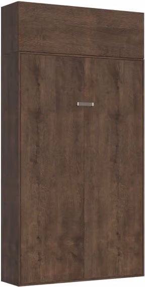 Letto a scomparsa verticale Kentaro Itamoby con pensile vasistas, colore Noce – 1