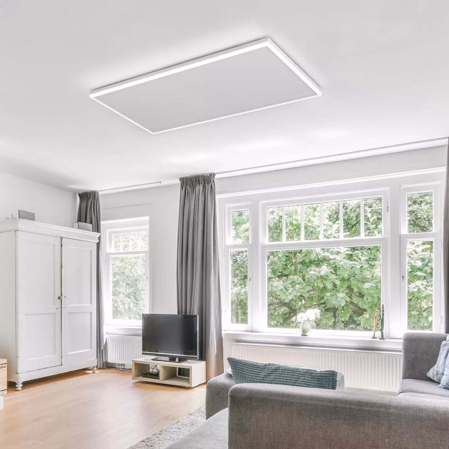 Pannello a infrarossi Wi-Fi con illuminazione a LED serie QH-HL 63 x 108 cm - 700 watt