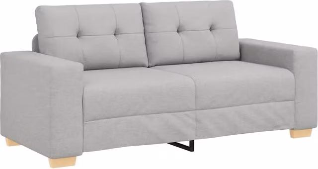 Divano | Divano da soggiorno | Sofa Divanetto Grigio Nuvola 180x77x82 cm in Tessuto