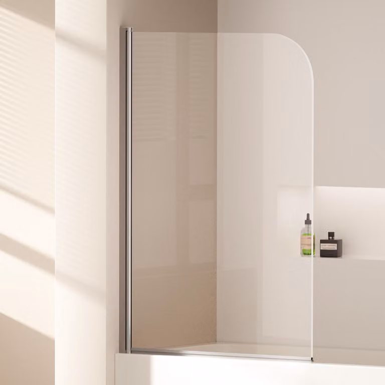 EMKE 90x140cm Parete divisoria per vasca da bagno Schermo pieghevole Cabina doccia Attacco per vasca da bagno Rivestimento NANO easy-clean