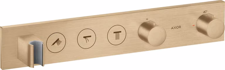 hansgrohe AXOR ShowerSolutions module de thermostat Select 530/90, encastré, 3 consommateurs, set complet, 18356140, 18356140