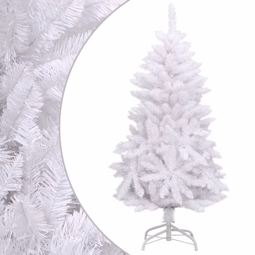 Maison Exclusive - Albero di Natale artificiale pieghevole con supporto, colore bianco, altezza 150 cm