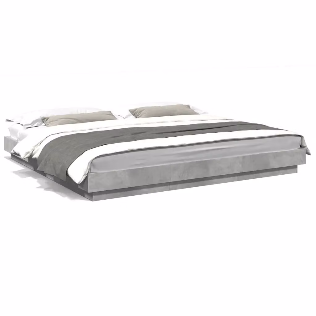 Giroletto vidaXL in legno multistrato grigio con doghe fisse, L/P: 200 x 180 cm – 2