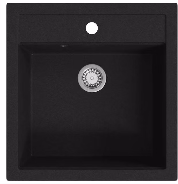 Lavello da Cucina in Granito Vasca Singola Nero CFW9227821
