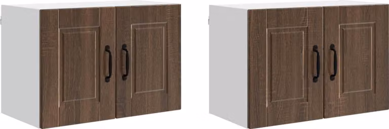 Armadietto a muro PORTO 2 pcs Rovere Marrone 60 x 31 x 40 cm