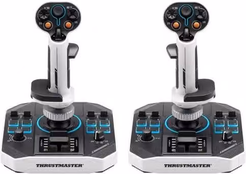 Thrustmaster sol-r 2 hosas space sim duo nero, bianco usb flightstick analogico/digitale pc - 2960939