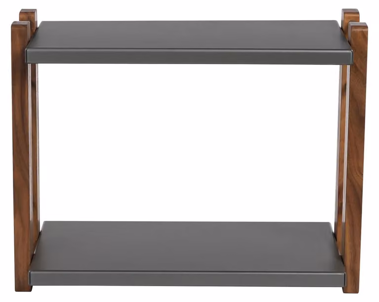 Organizzatore per trucchi e cosmetici - Scaffale a 2 livelli - Portaoggetti in legno - Antiscivolo - Ideale per bagno, cucina e camera da letto - Adatto per cosmetici e spezie