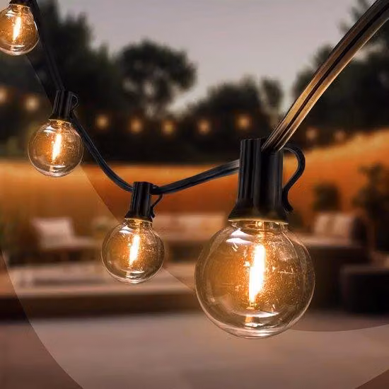 Ghirlanda luminosa 85 m, 10 LED E12, impermeabile IP44, 3 W, 2700 K, per esterni