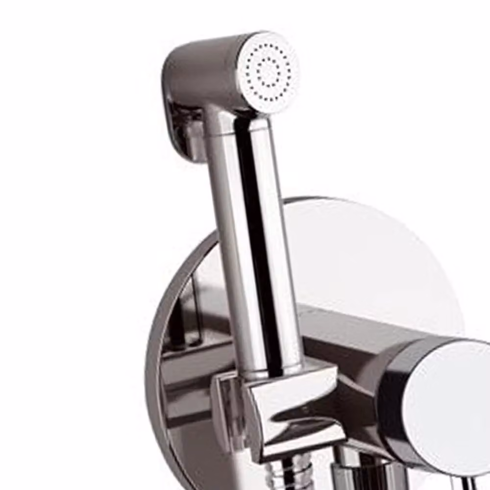 Miscelatore a incasso per bidet Remer in ottone cromato argento – 2