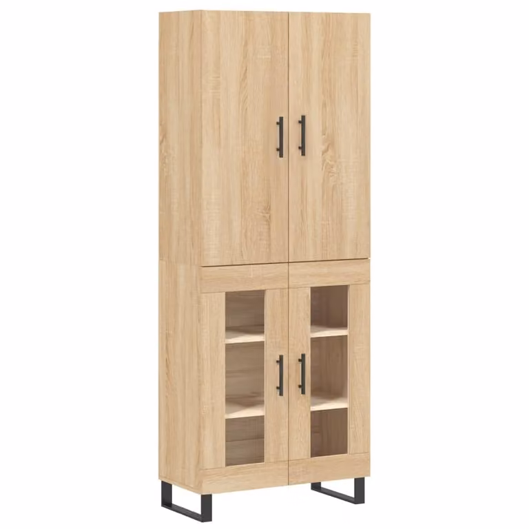 SYFAX™ Credenza Rovere Sonoma 69,5x34x180 cm in Legno Multistrato