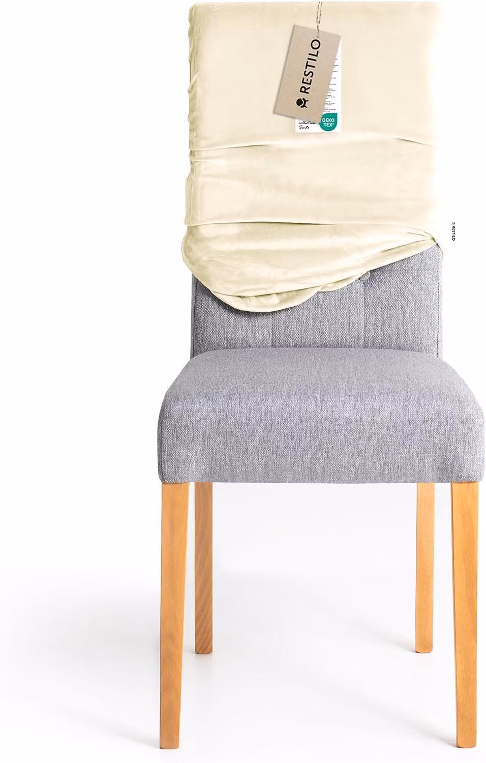 Copertura universale per sedie, elastica e lavabile, altezza dello schienale da 52 a 58 cm, adatta per sedie da pranzo