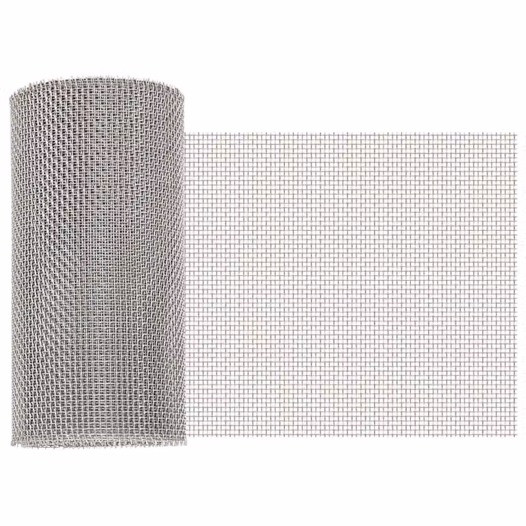 Rete per schermatura vidaXL in acciaio inossidabile Argento L: 20 cm, H: 200 cm