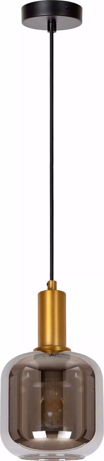 Lampada a sospensione con paralume oro fumé JOANET 1xE27 40W Lucide