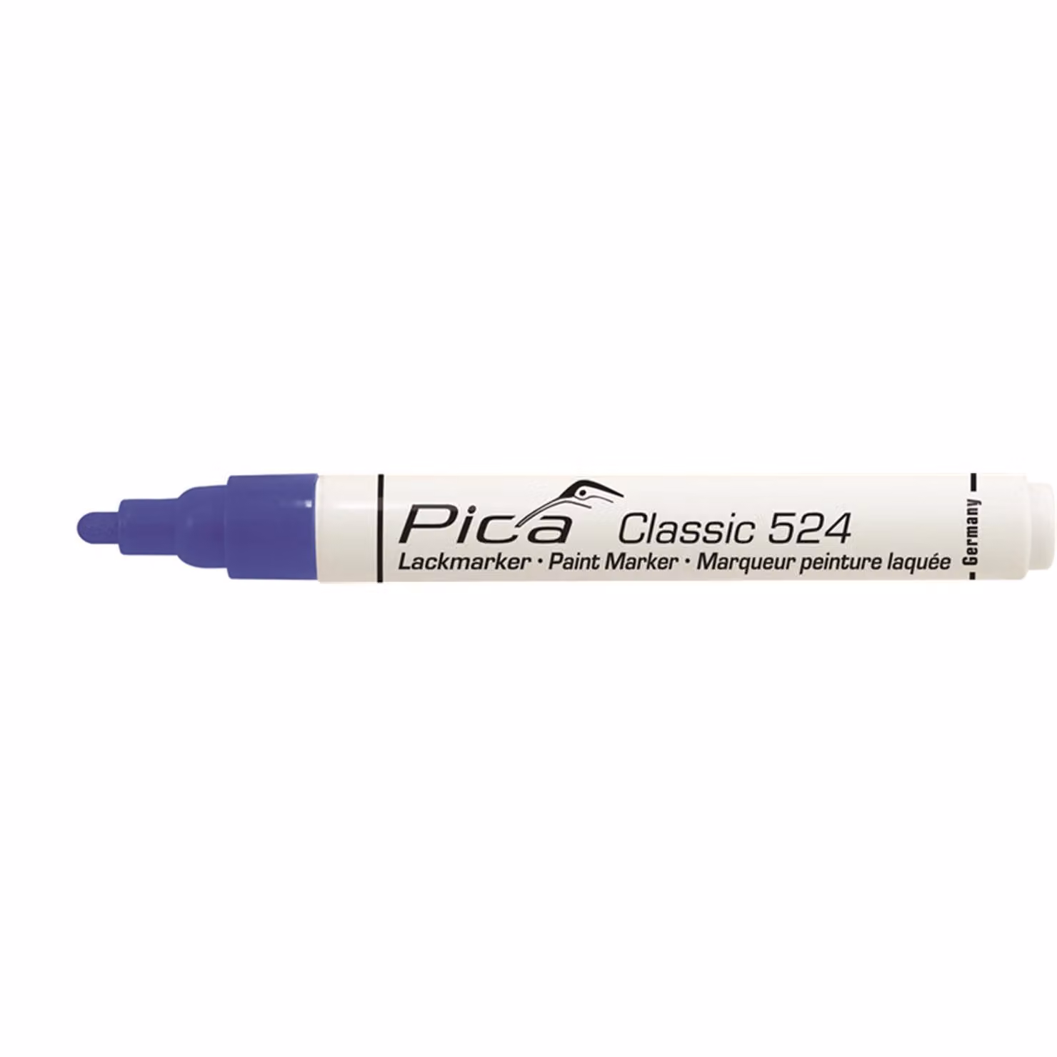 Pennarello Pica per pittura/industriale punta tonda 2-4 mm, blu