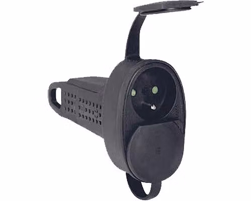 Presa doppia IP 44 gommata