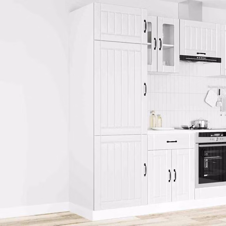 Armadio da Cucina Lucca Bianco in Legno Multistrato