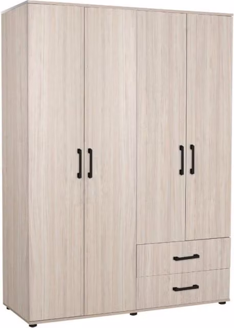 Armadio GRD4422023 rovere 4 ante e 2 cassetti