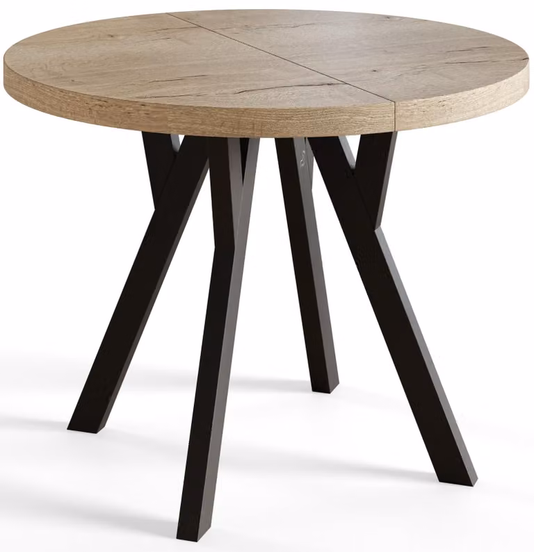 Alpi Moebel, Tavolo da Pranzo, Tavolo per Mangiare Allungabile, Diametro da 110 cm, Halifax, Collezione Ovo