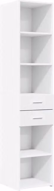 Credenza | Madia | Buffet da pranzo | Armadio da pranzo Bianca 40x42,5x185 cm in Legno Multistrato