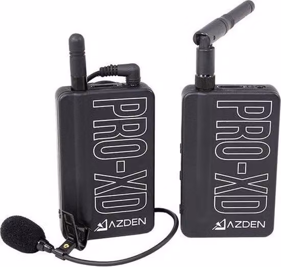 Microfono condenser wireless Azden PRO-XD con tecnologia Bluetooth, nero