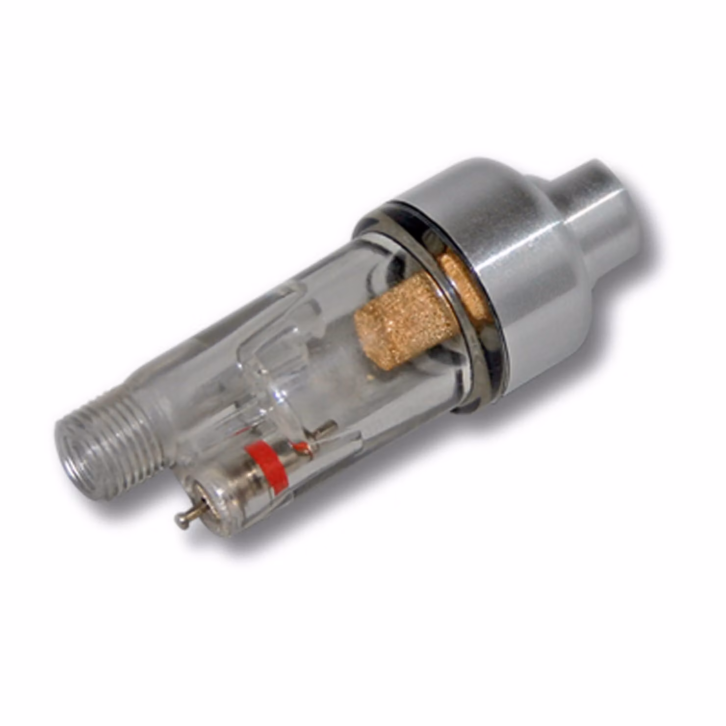 Wiltec mini filtro aria con separatore d'acqua per compressore aerografo, con 2x 9,51 mm (1/8") di filettatura, accessori, per modellismo, tatuaggi, nail art