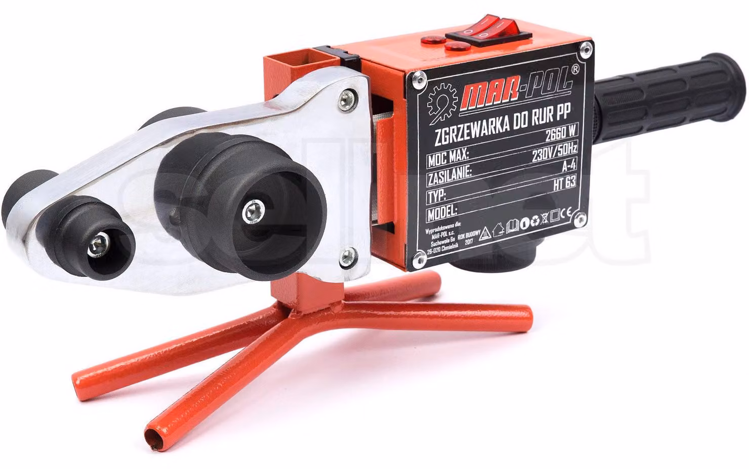 Apparecchio di saldatura per tubi in plastica - 2600 W - Ø16-63 mm - PE, PP, PB, PVDF - Elettrico