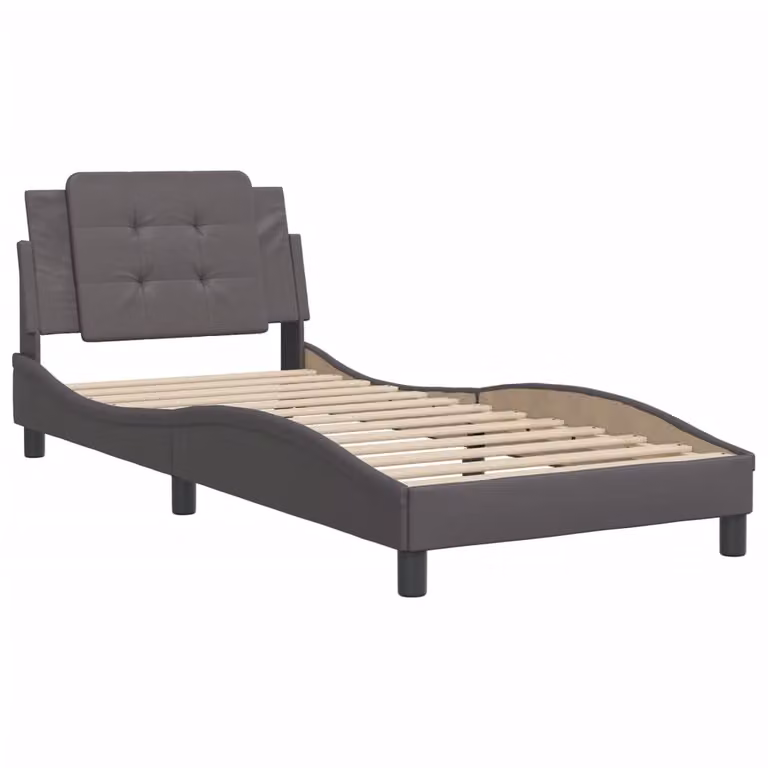 Giroletto senza Materasso Zadar Crema 90x200 cm in Pelle finta